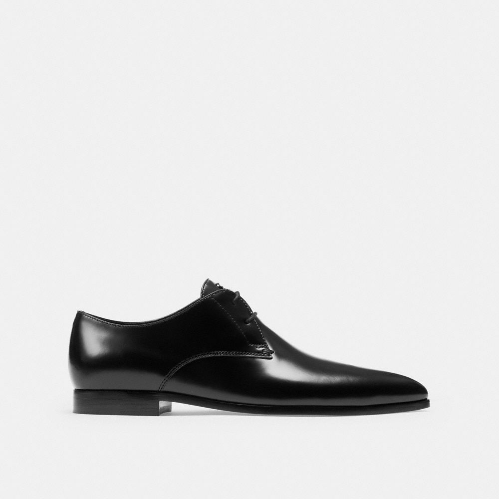 COACH®,Derby,Rubber,Derby Shoes,Cushioned,Work,Black,Angle View