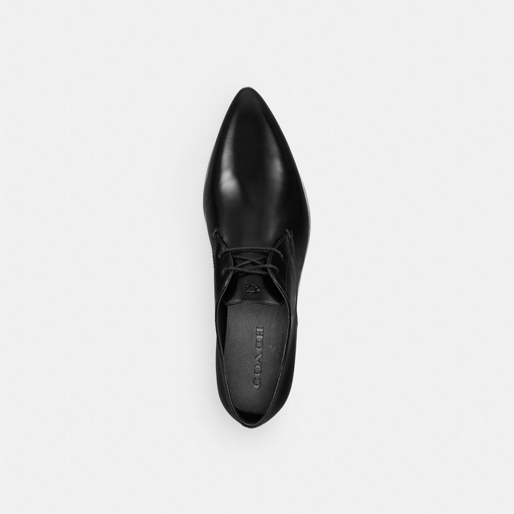 COACH®,Derby,Rubber,Derby Shoes,Cushioned,Work,Black,Inside View,Top View