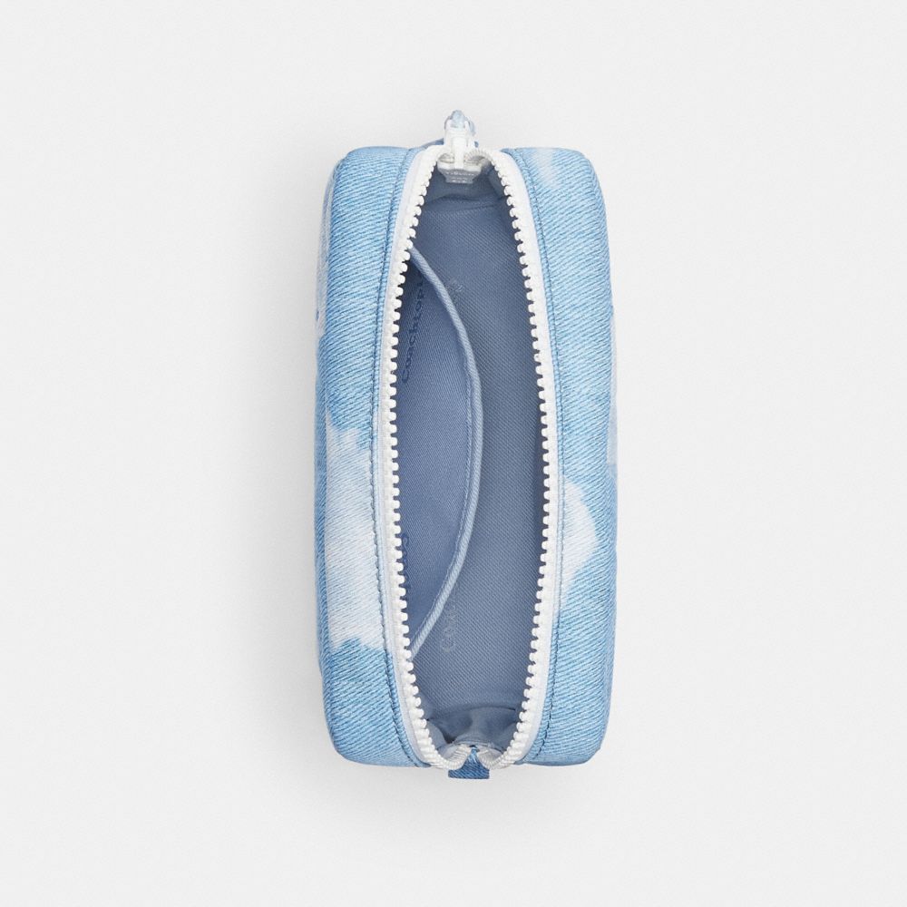 COACH®,Coachtopia Loop Pouch With Cloud Print,,Inside View,Top View