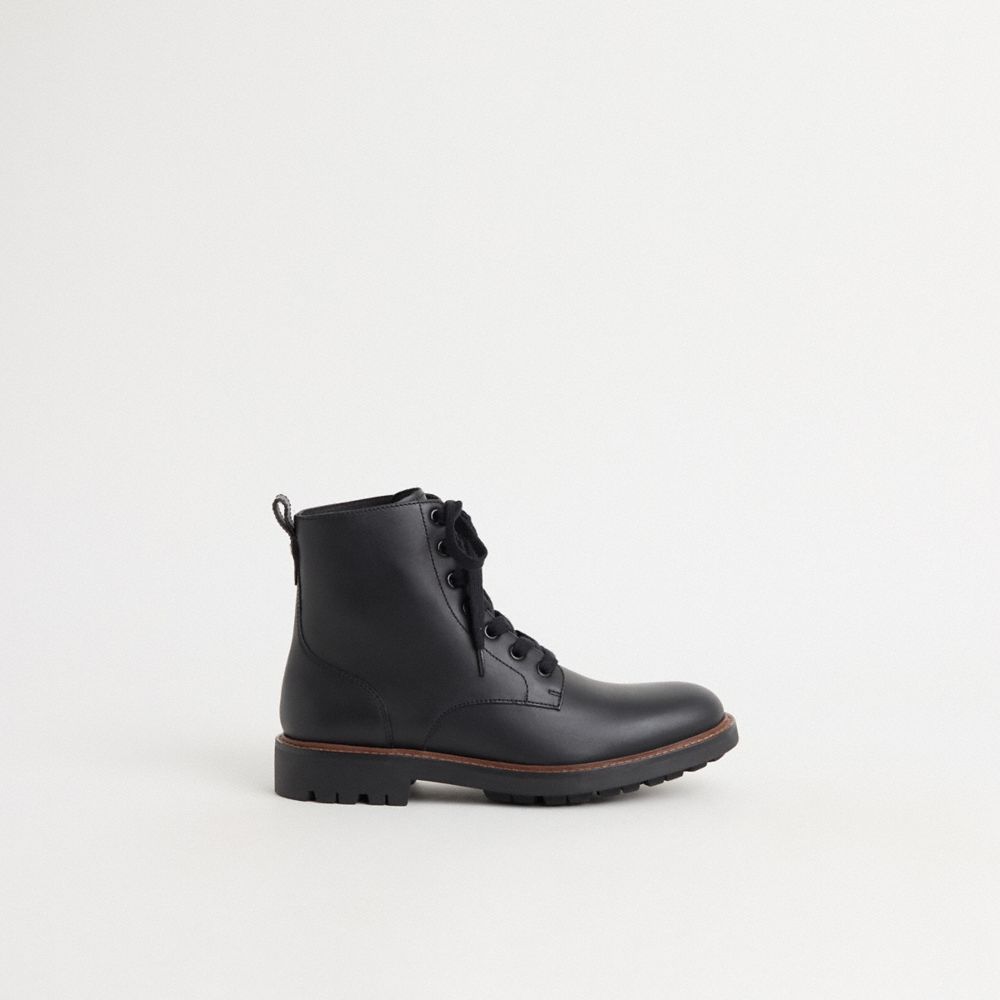 COACH®,Restored Lace Up Boot,,Front View