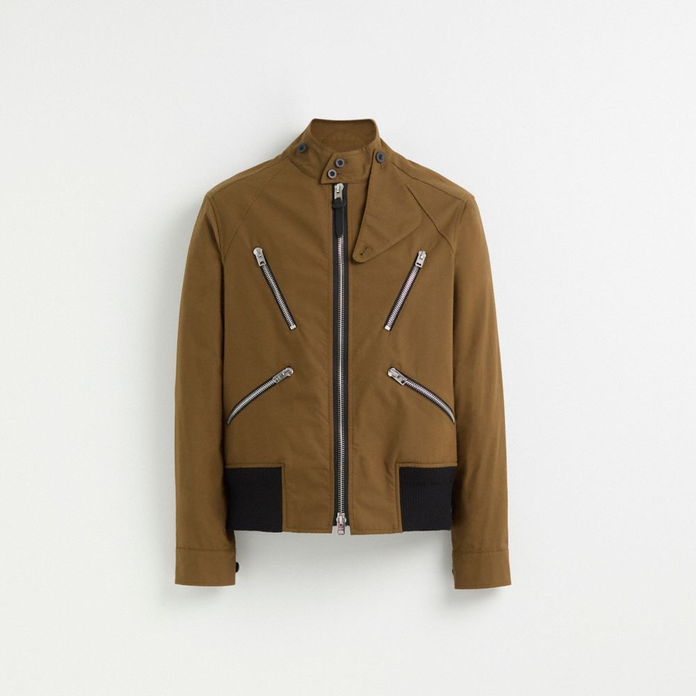 COACH®,Restored Zip Barracuda Mac Coat,,Front View