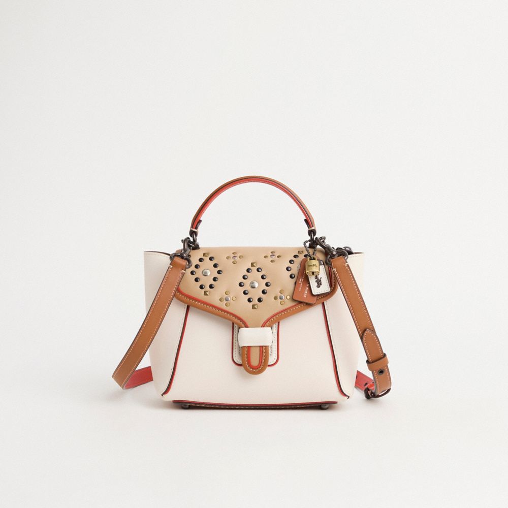 COACH®,Upcrafted Courier Carryall 23 In Colorblock,,Front View