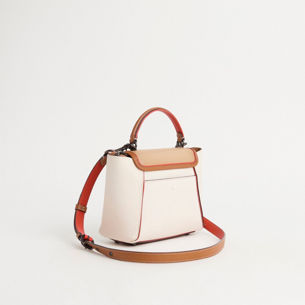 COACH®,Upcrafted Courier Carryall 23 In Colorblock,,Angle View