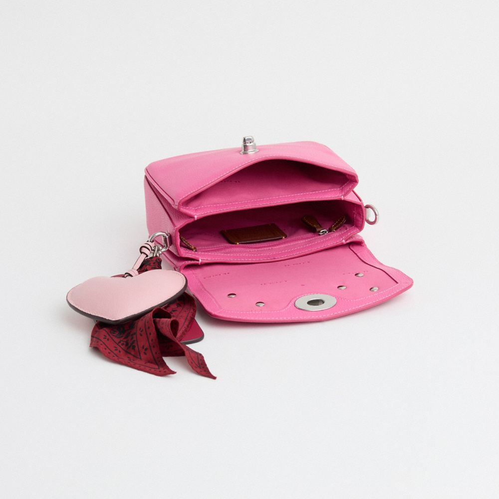 COACH®,Upcrafted Cassie Crossbody Bag 19 With Heart Strap,,Inside View,Top View
