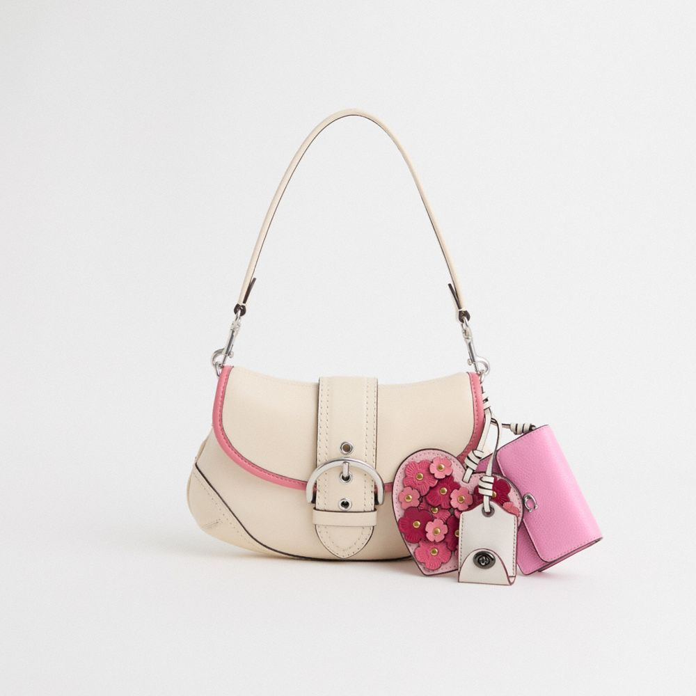 COACH®,Upcrafted Soho Flap Bag In Regenerative Leather,,Front View