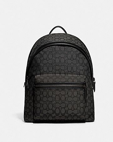 charter backpack in signature jacquard
