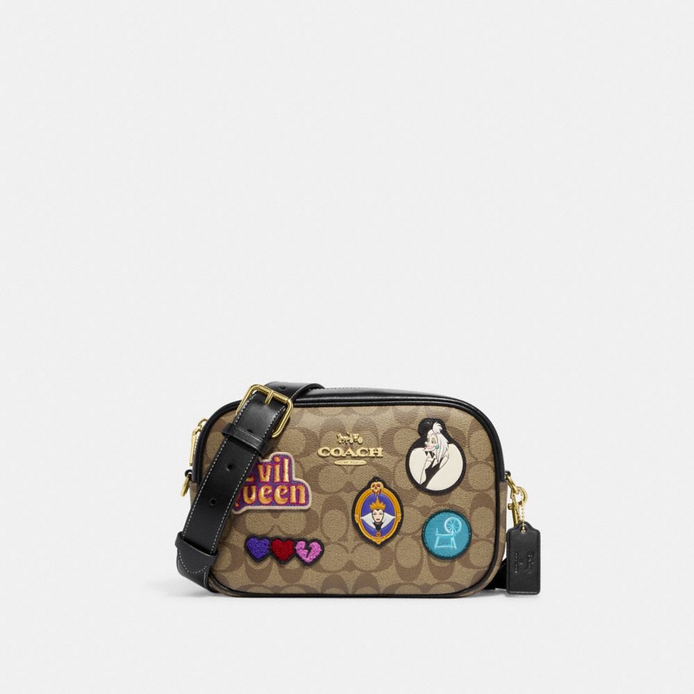 Coach Disney X Jamie Camera Bag In Signature Canvas With Patches