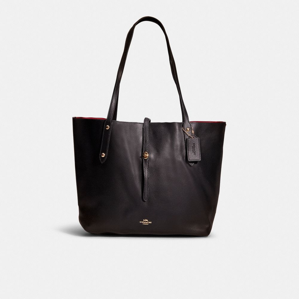 COACH®,RESTORED MARKET TOTE,Glovetanned Leather,Large,,Front View