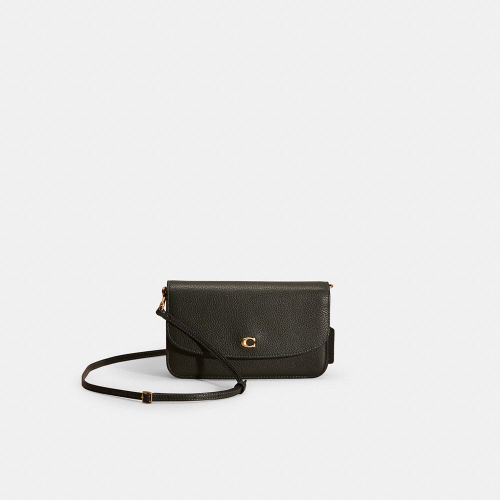 COACH®,Restored Hayden Crossbody,Clutch,Logo,Metal,Casual,Black,Front View