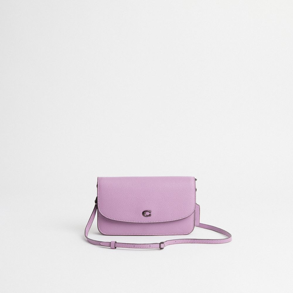 COACH®,Restored Hayden Crossbody,Clutch,Logo,Metal,Casual,Purple,Front View