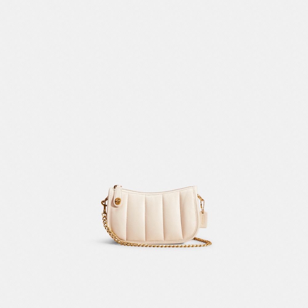 COACH®,RESTORED SWINGER 20 WITH QUILTING,Polished Pebble Leather,Mini,Pride,,Front View