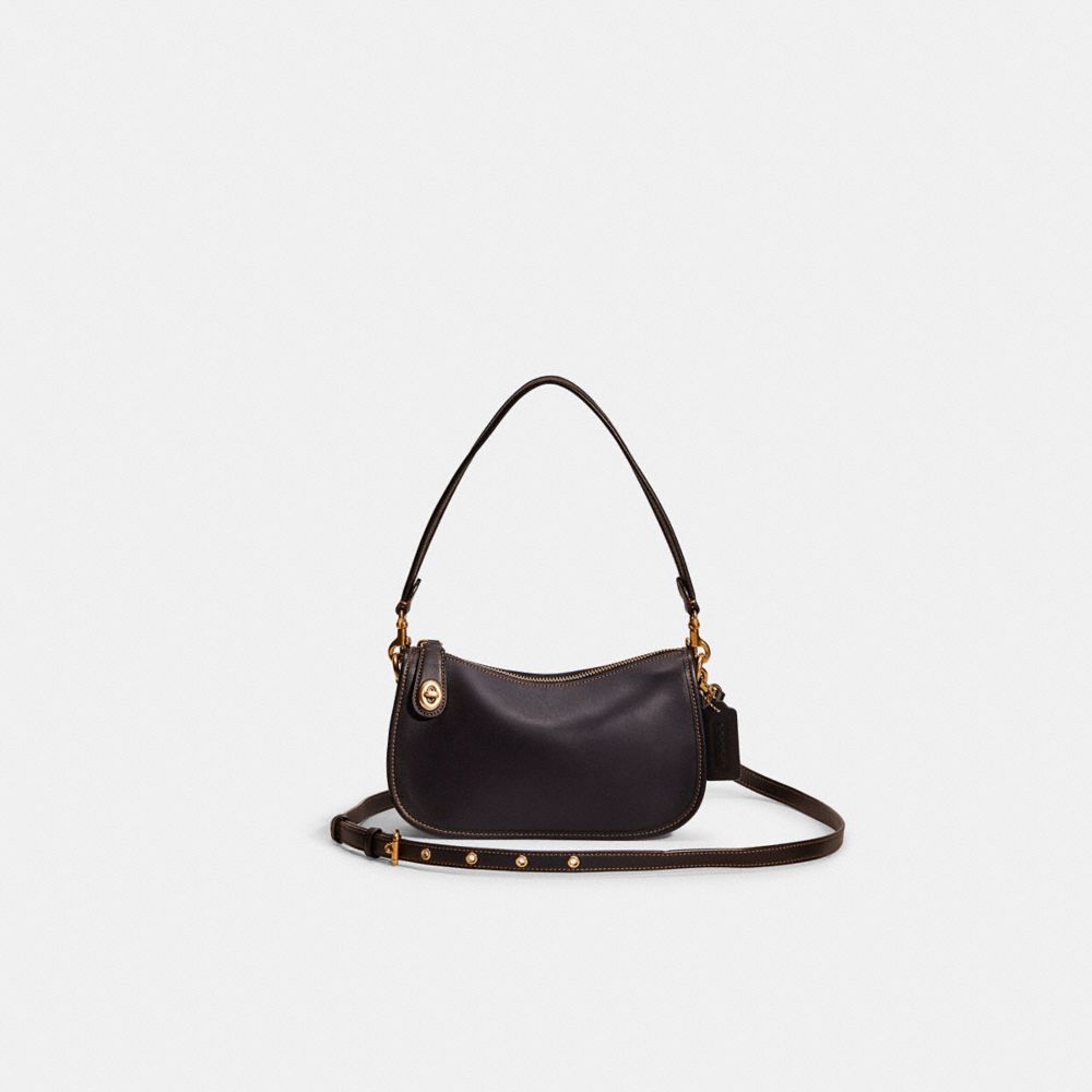 COACH®,RESTORED SWINGER BAG,Glovetanned Leather,Small,,Front View