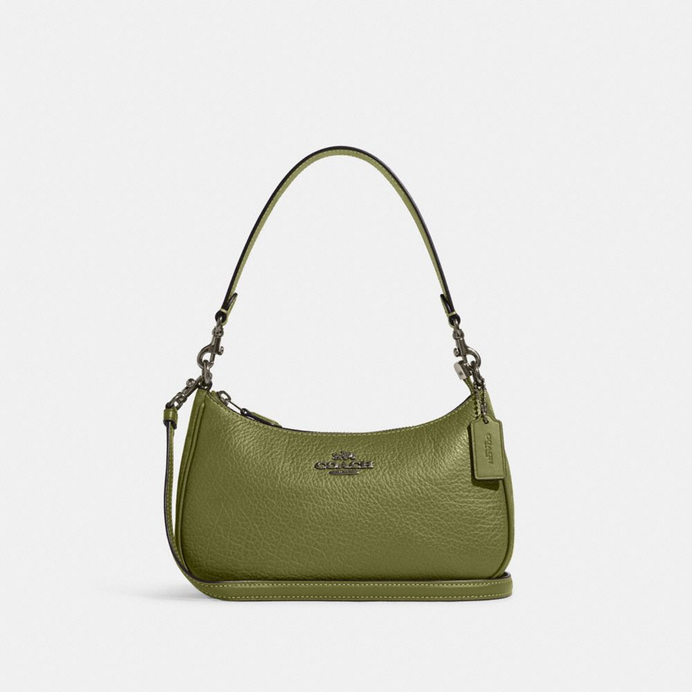 olive green shoulder bag