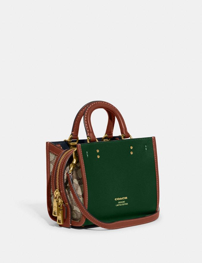 Coach Coachies Rogue 17 in Signature Textile Jacquard With Groovie B4/Dark Pine Multi DEFAULT_CATEGORY Alternate View 1