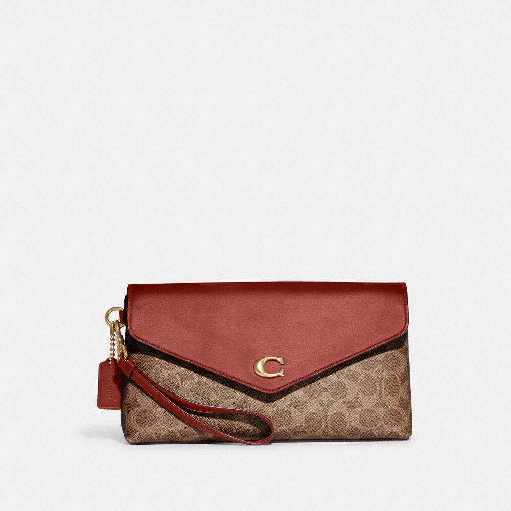 Wyn Clutch In Colorblock Signature Canvas