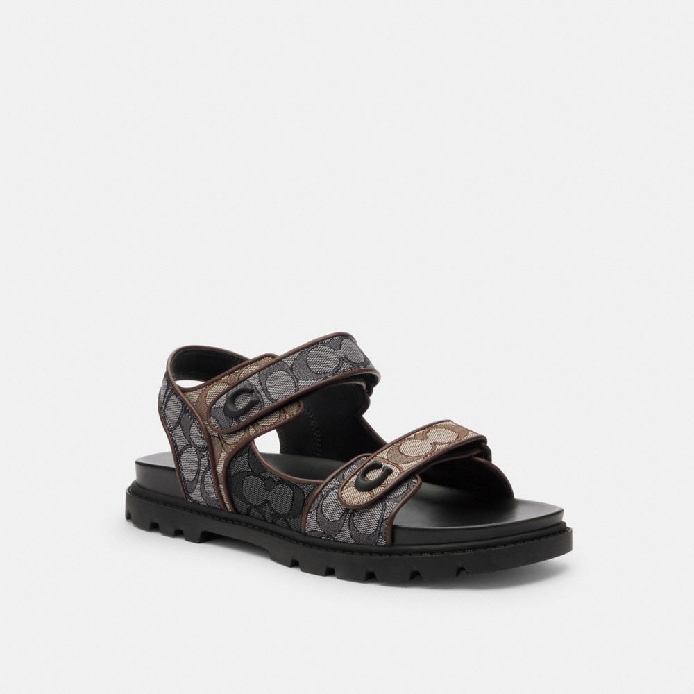 Platform Sandal In Signature Jacquard, ProductTile