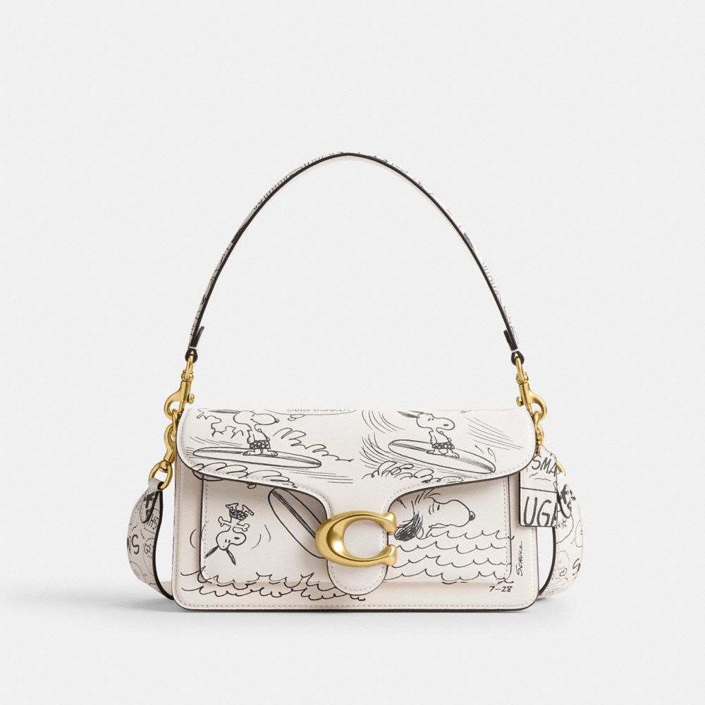 Coach X Peanuts Tabby Shoulder Bag 26 With Newspaper Print, ProductTile