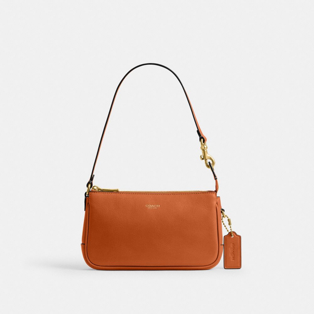 COACH®,Natural Grain Leather Plaza Bag 18,,Front View