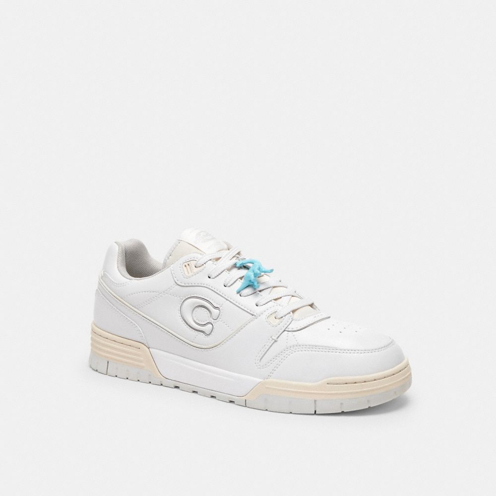 COACH®,Small Dinosaur Shoe Charm,Blue,Angle View