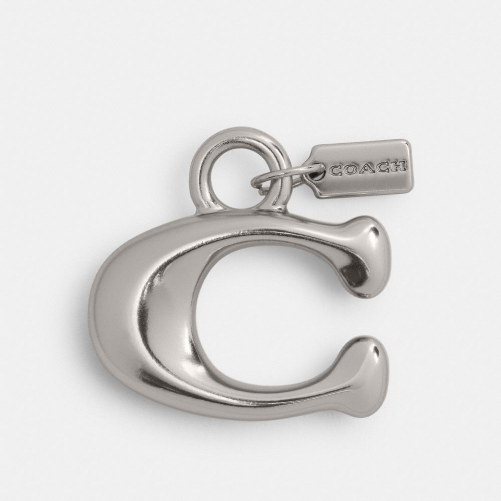 COACH®,Small Signature Shoe Charm,,Front View
