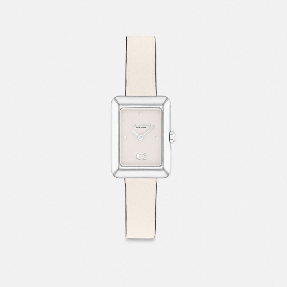 COACH®,Mara Watch, 19 Mm X 26 Mm,Cream,Front View