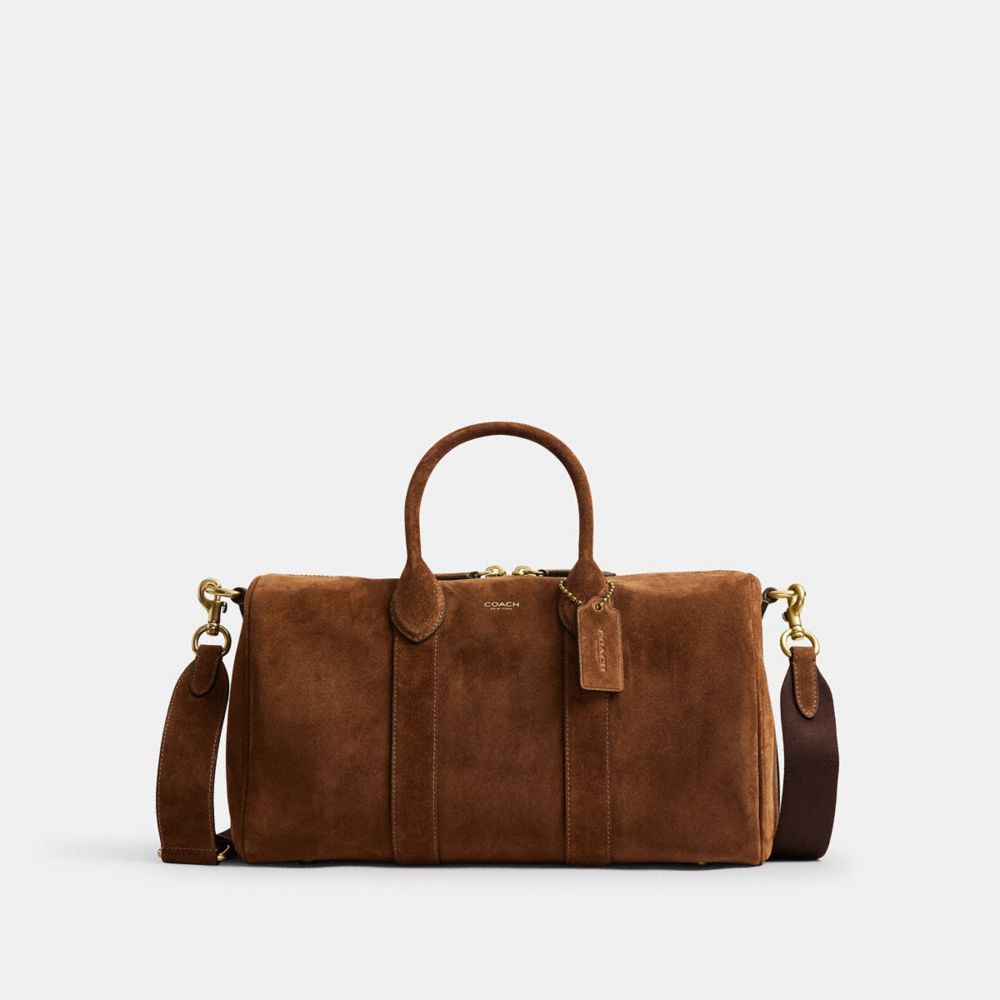 COACH®,Compass Bag 35,Brown,Front View