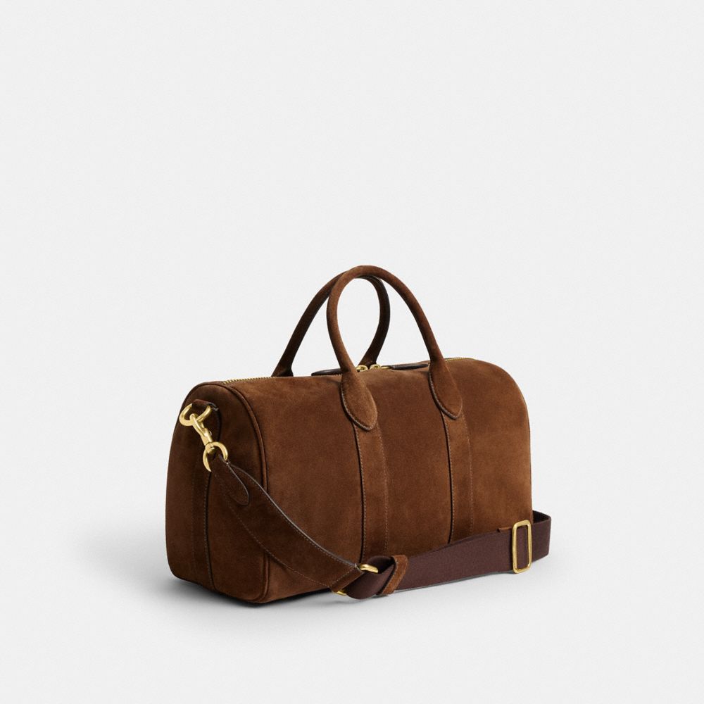 COACH®,Compass Bag 35,Brown,Angle View