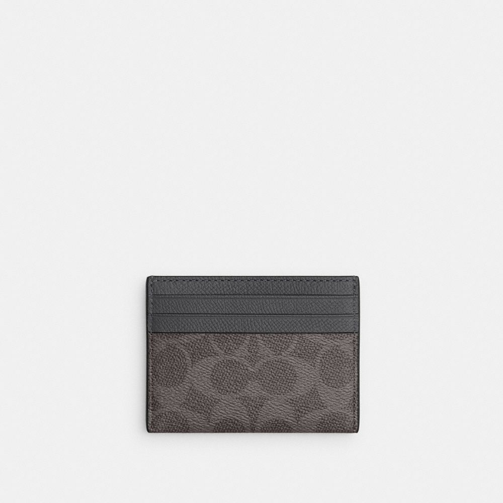 COACH®,Card Case In Signature Canvas,Multi Color,Back View