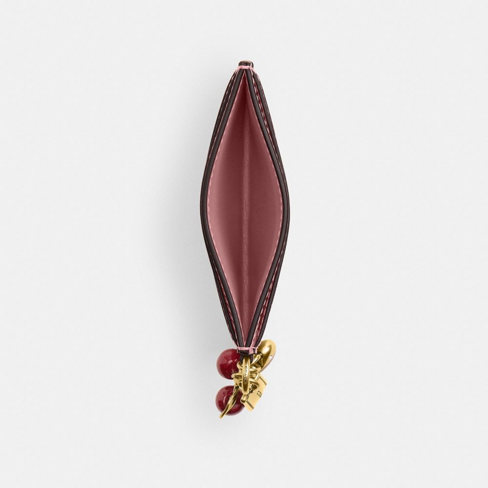 COACH®,Essential Card Case With Charms,,Inside View,Top View