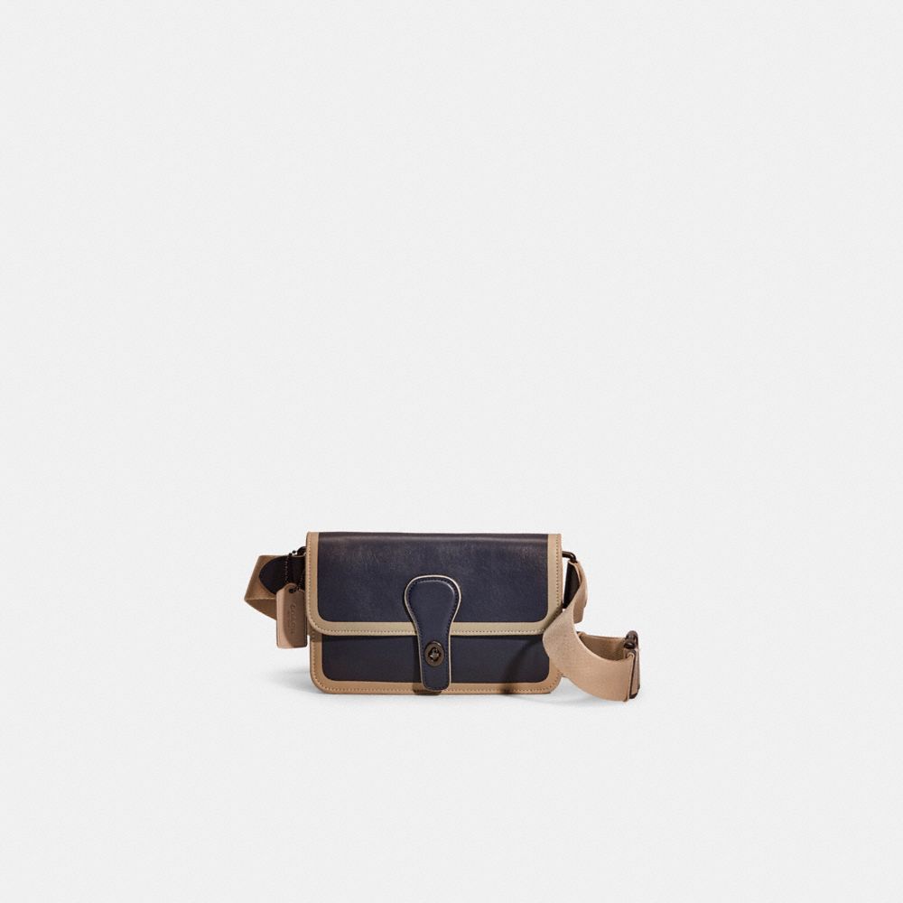 COACH®,RESTORED TURNLOCK TAB BELT BAG,Glovetanned Leather,Small,,Front View