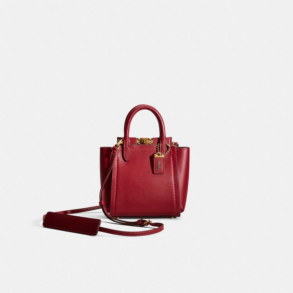 COACH®,RESTORED TROUPE TOTE 16,Glovetanned Leather,Small,,Front View
