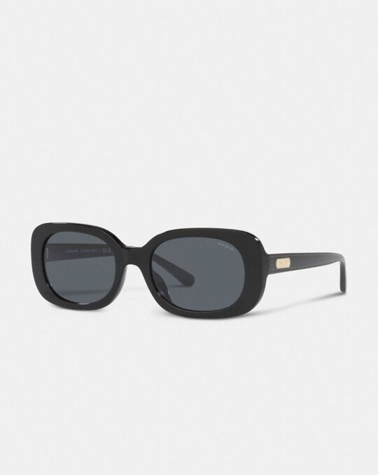 BADGE ROUNDED SQUARE SUNGLASSES