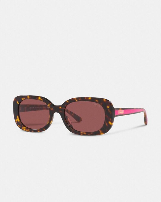 BADGE ROUNDED SQUARE SUNGLASSES