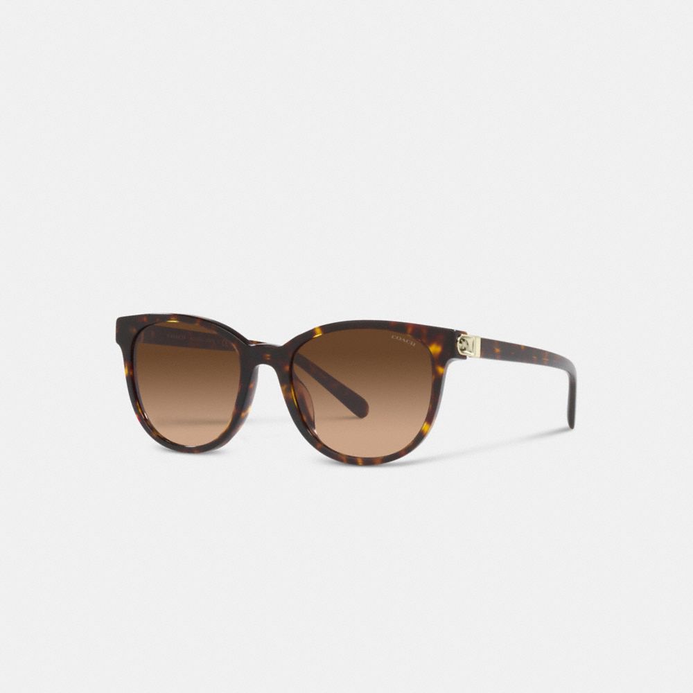 COACH®,HORSE AND CARRIAGE ROUND SUNGLASSES,