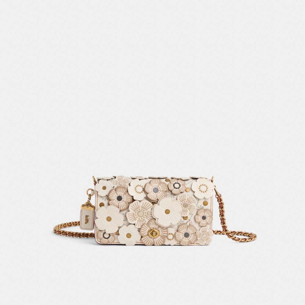 COACH®,Restored Dinky Bag With Tea Rose,,Front View