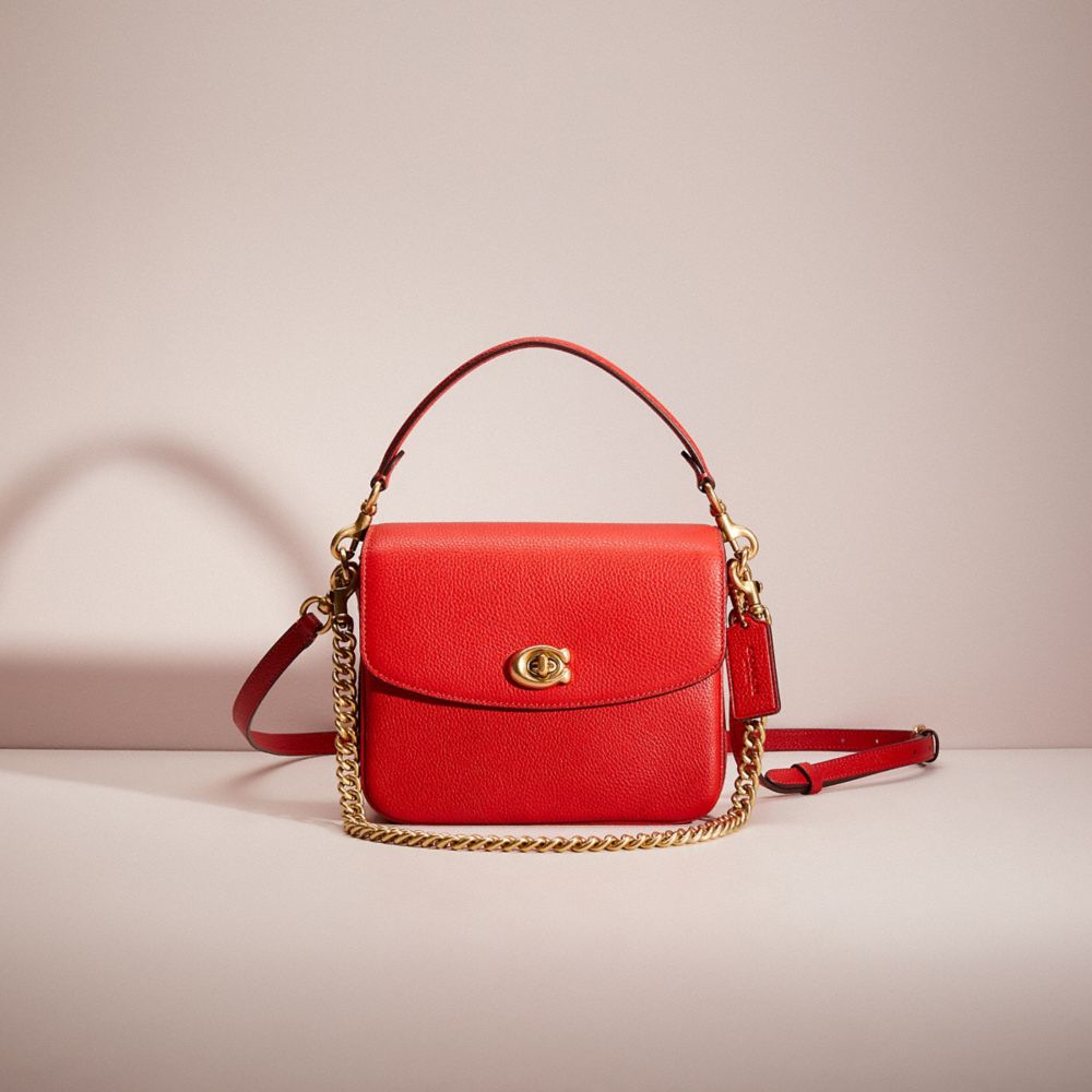 COACH®,RESTORED CASSIE CROSSBODY 19,Polished Pebble Leather,Small,,Front View