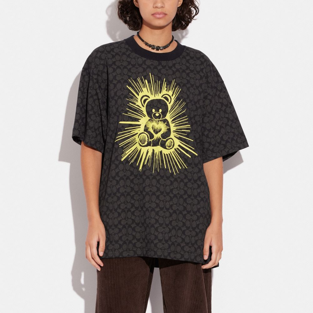 COACH Rave Bear Tshirt In Organic Cotton
