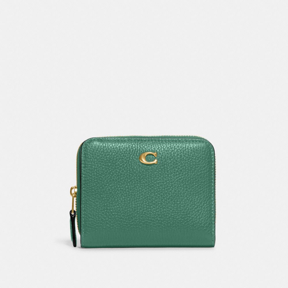 Coach Billfold Wallet In Green