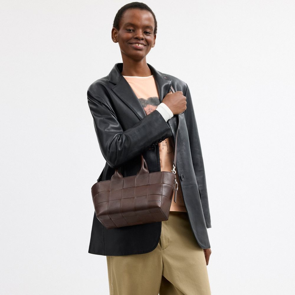 COACH®,Alter/Ego Small Tote Bag In Upcrafted Leather,,Detail View