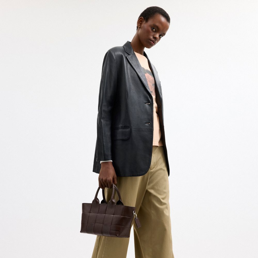 COACH®,Alter/Ego Small Tote Bag In Upcrafted Leather,,Detail View