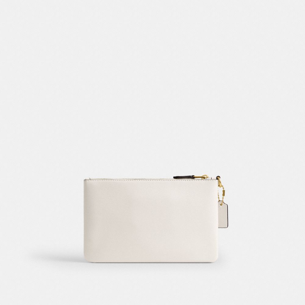 COACH®,Disney X Coach Essential Small Wristlet With Pluto,White,Back View