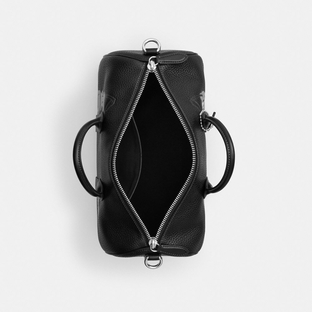 COACH®,Disney X Coach Compass Bag 35 With Pluto,Black,Inside View,Top View