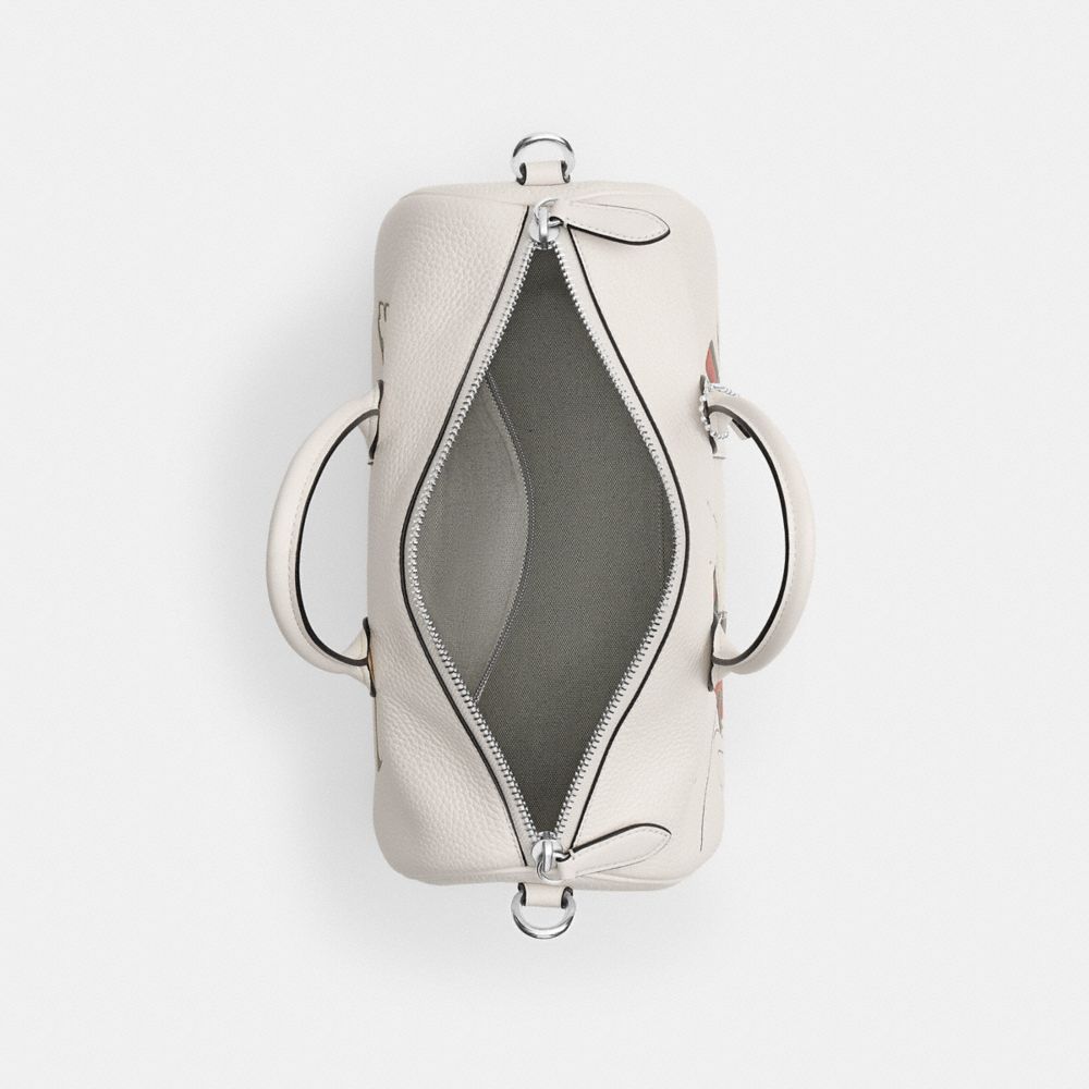 COACH®,Disney X Coach Compass Bag 35 With Mickey Mouse,White,Inside View,Top View