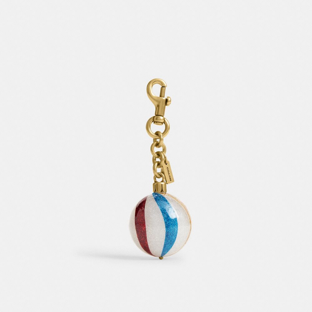 COACH®,Ornament Bag Charm,Multi Color,Front View