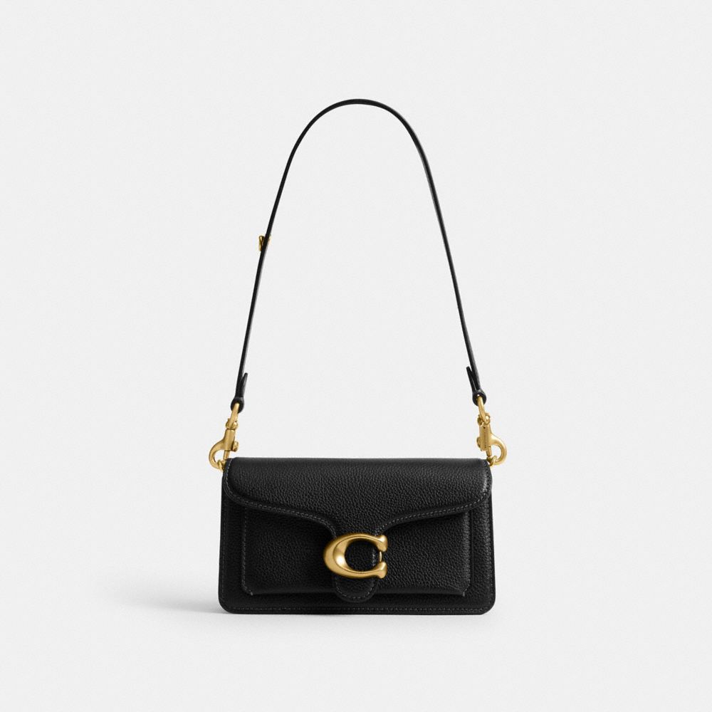 COACH®,Short Strap With D Ring,Black,Angle View