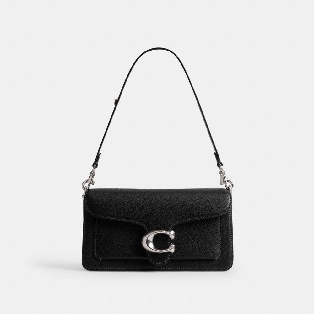COACH®,Short Strap With D Ring,Black,Angle View