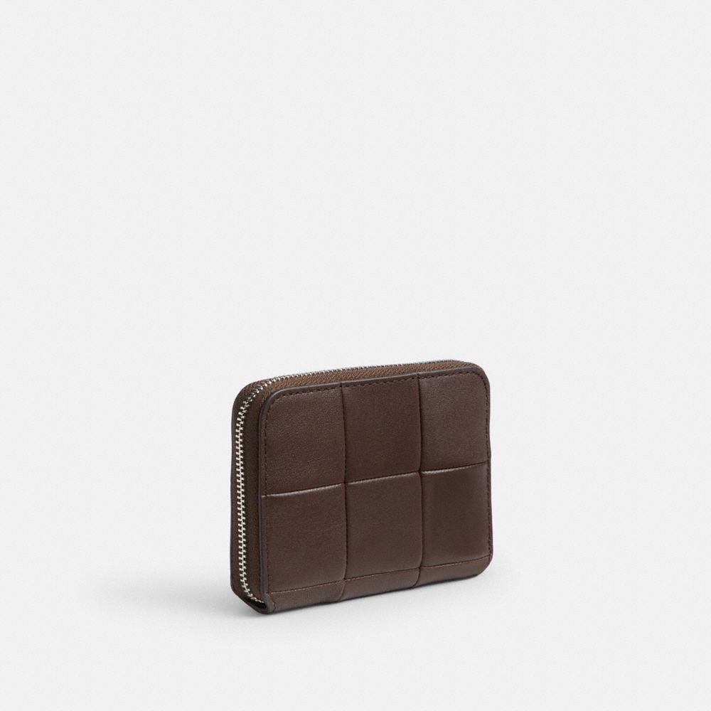 COACH®,Zip Around Wallet In Upcrafted Leather,,Angle View