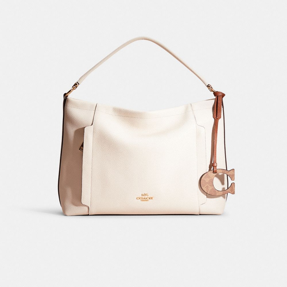 COACH®,Remade Signature Bag Charm,Bag Charm,Logo,Casual,Silver,Angle View