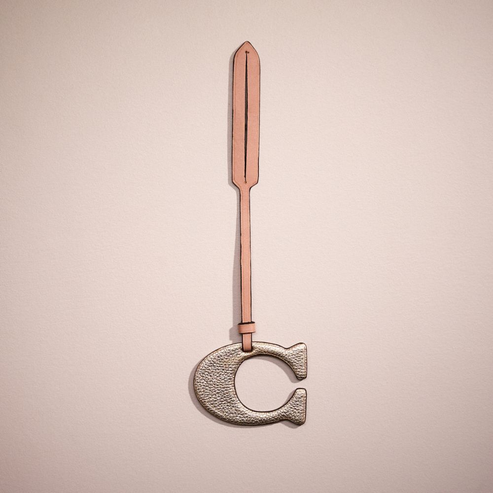 COACH®,REMADE SIGNATURE BAG CHARM,Mini,,Front View