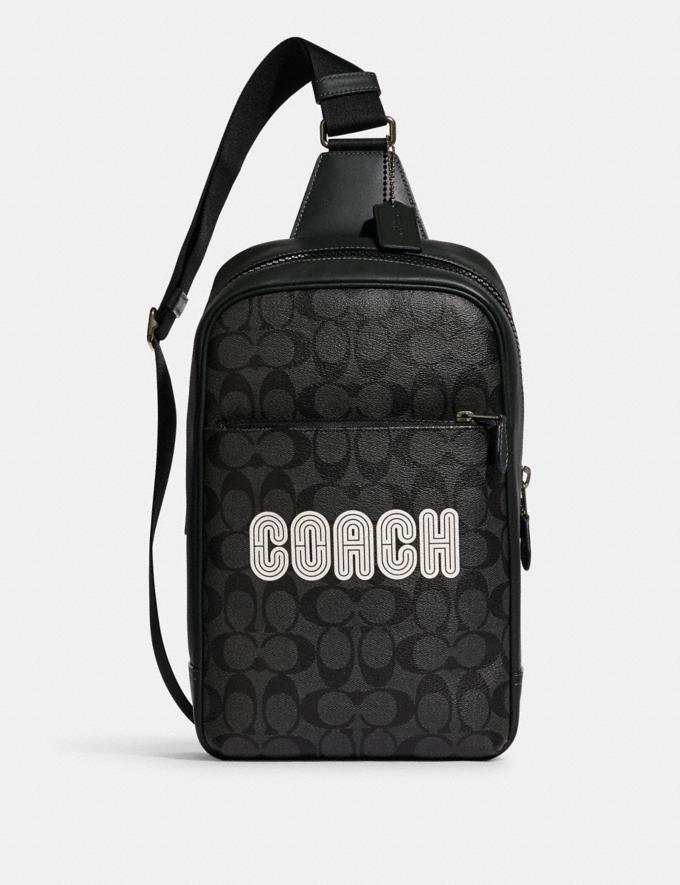 COACH: Westway Pack In Colorblock Signature Canvas With Patch